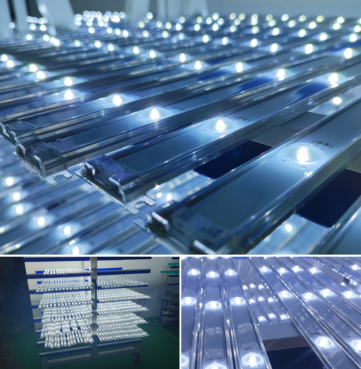 Osram LED lens strip array for backlighting light boxes