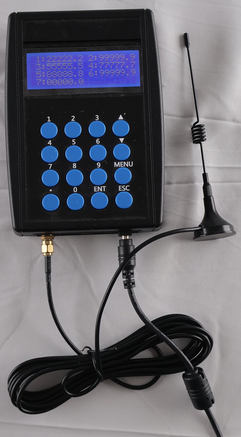 Counter terminal front view (screen + keypad clear)
